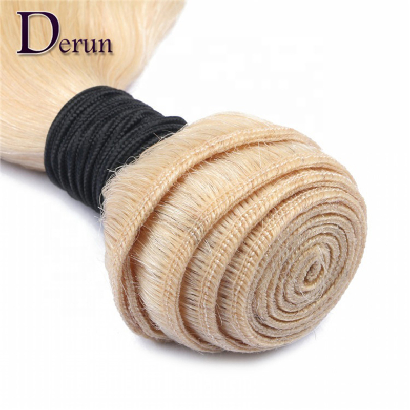 Top quality blond 613 color body wave virgin cuticle aligned hair 