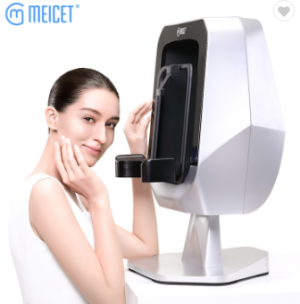 AI Intelligent Wood Lamp Skin Facial skin analyzer with magic mirror Scanner Machine 