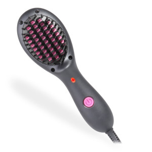 2020 Newest led Shaping Tool Women Mini Electric Ceramic Brush Hair Straightener