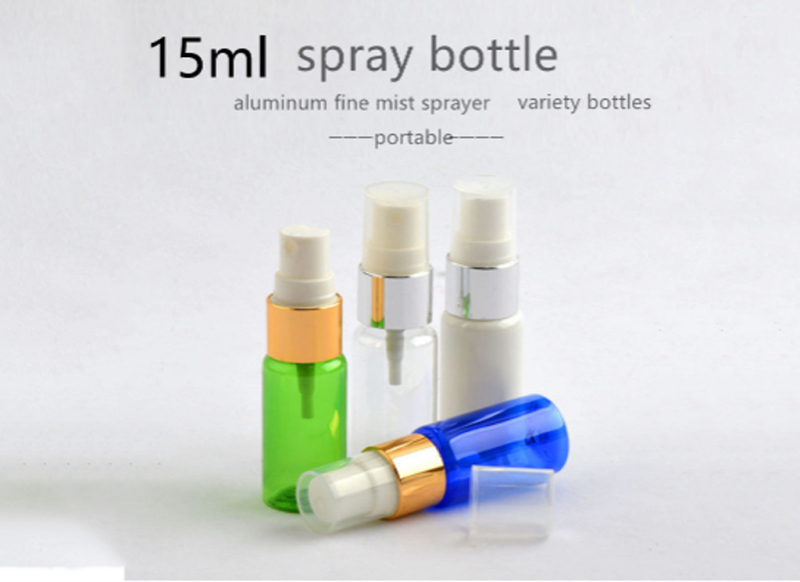 Round Shape Perfume Cosmetic Spray Bottles Refillable Non Spill Portable