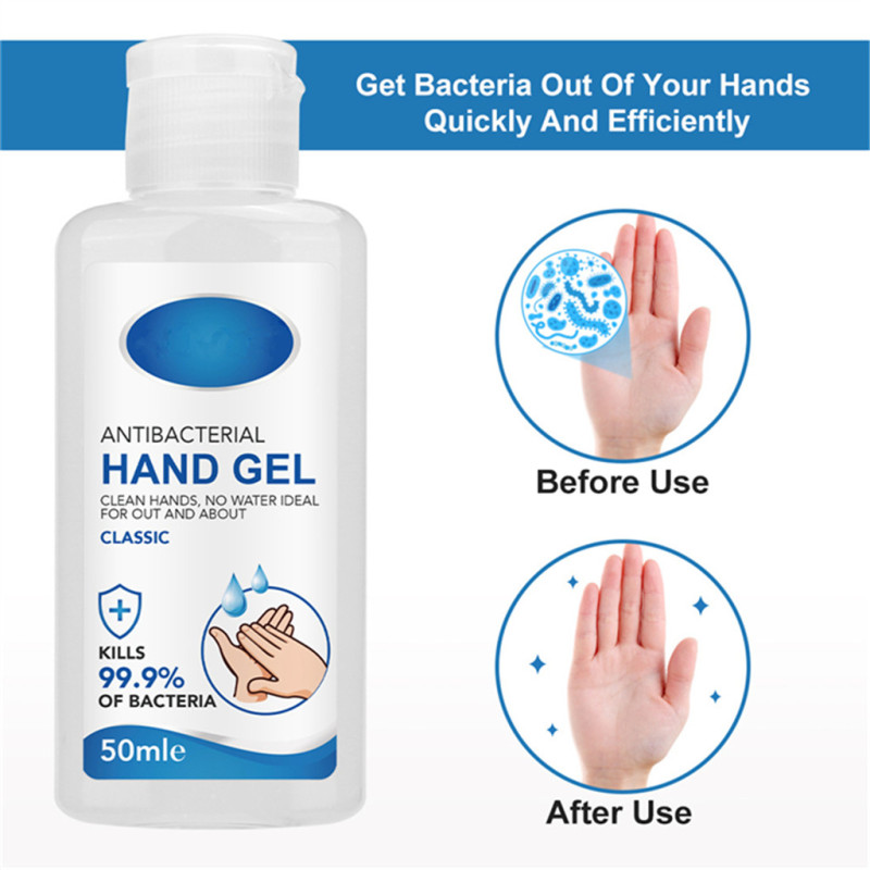 Custom label Anti-bacterial instant hand sanitizer gel 60ml 