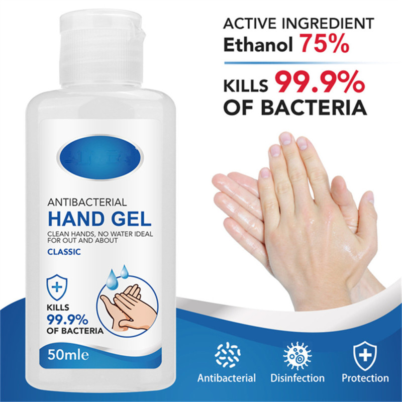 Custom label Anti-bacterial instant hand sanitizer gel 60ml 
