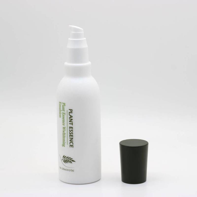 Recyclable opal glass bottle for organic cosmetics skincare packaging