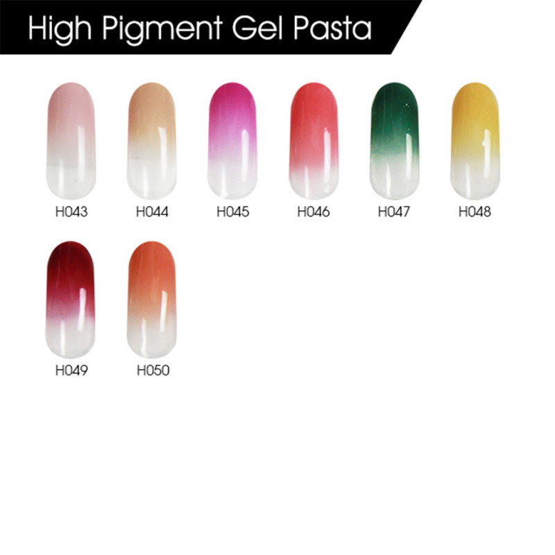 High pigmented colour gel nail art kit