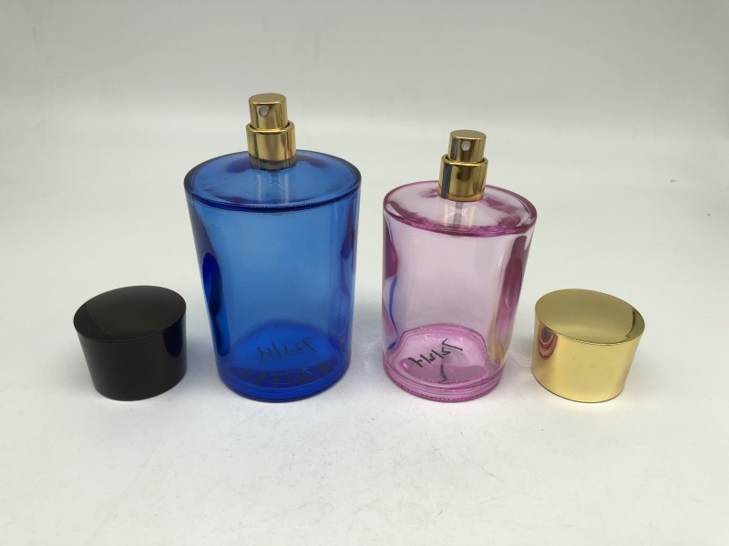 large capacity cylinder perfume spray glass bottle 