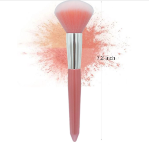 Pink Hair Professional Makeup Brush Set - Perfect for Blending Face Powder Mineral, Highlighting Cosmetics Make up tools 