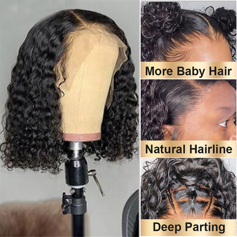 Hot Beauty Water Wave Wigs For Black Women 13x4 Wigs Human Hair Lace Front Brazilian Hair Wigs 