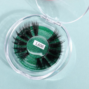Exceptional Service Natural Looking Premium Handmade False 25MM Synthetic Lashes 3d Silk Eyelashes