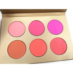 High Quality Custom Logo Private Label 6 Color Card Board makeup blush