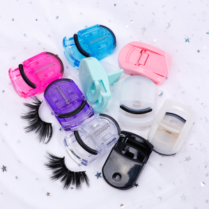 wholesale portable makeup tools eyelash curler,small plastic new mini eyelash curler