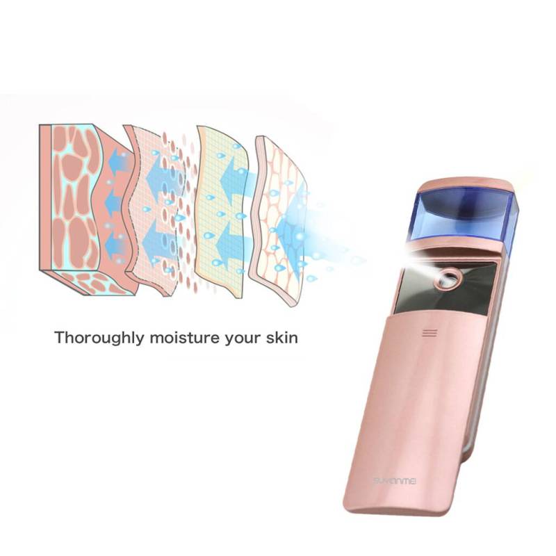 FDA Approved Beauty Instrument Cold Water Handhold Portable Facial Steamer Nano Face Spray