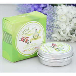 Oil massage candle tin box with spout massage candle for spa