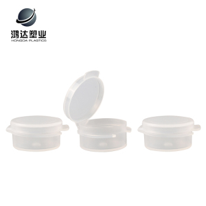 Hot sale cosmetic packaging jar empty flip hinged up cosmetic flip top plastic container 