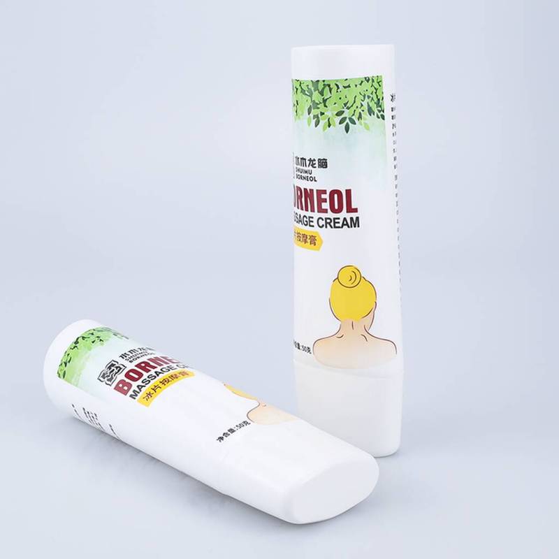 Custom Flat Cosmetic Packaging Soft Empty Tube for Massage Cream