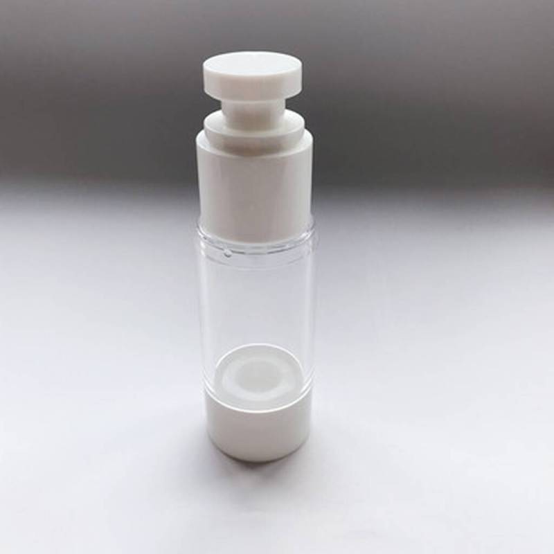 50ml AS Cosmetic Airless Bottle Airless Oval Shaped Pump Bottleperfume Bottle