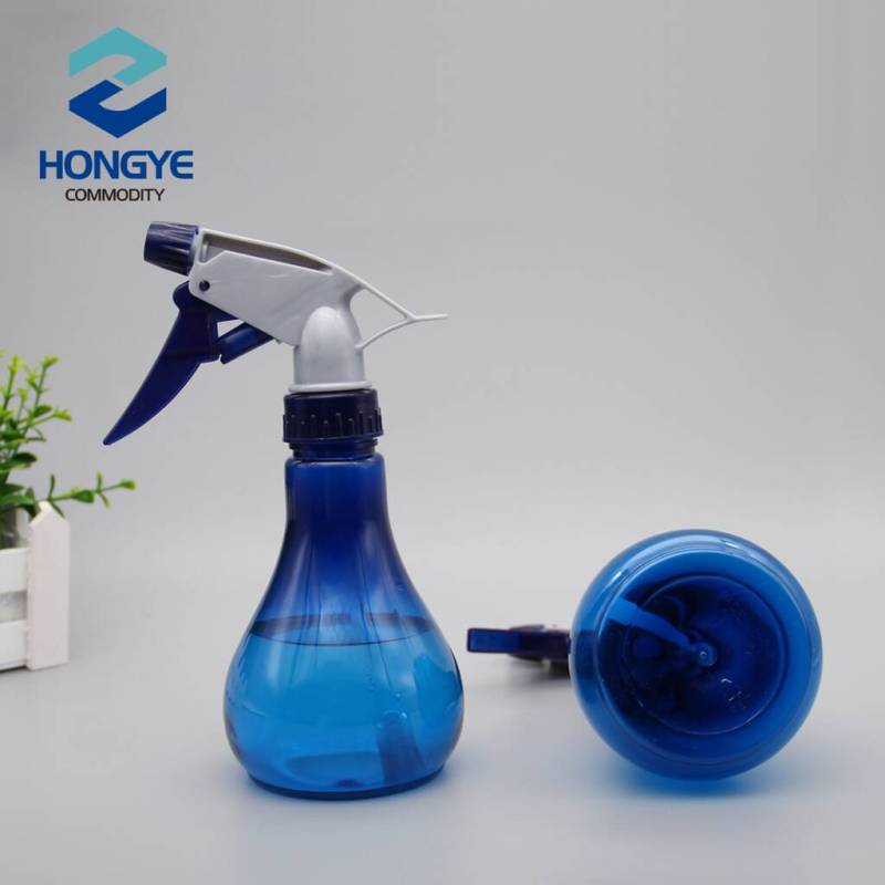 250ml PET blue plastic good quality pressure fine mist sprayer pump bottle