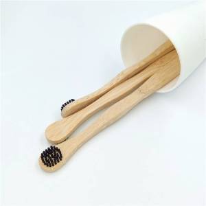 Wholesale oral care black nylon 100% bpa free biodegradable eco bamboo tongue scraper cleaner brush