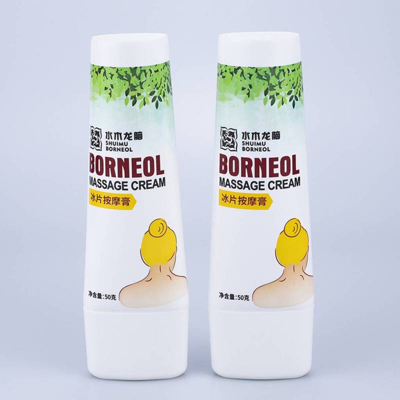 Custom Flat Cosmetic Packaging Soft Empty Tube for Massage Cream