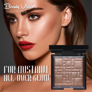 Share Ready to Ship In Stock Fast Dispatch  Your Brand Private Label Face Highlighter Pressed Powder Palette