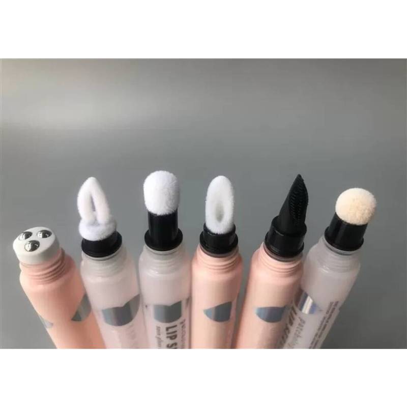 Colorful Lip Gloss Plastic Tube Series With Different Of Types Lipstick Heads