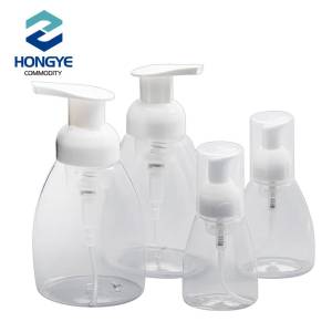 80ml 120ml 250ml 300ml triangular cosmetic liquid plastic soap foam bottle with foam pump