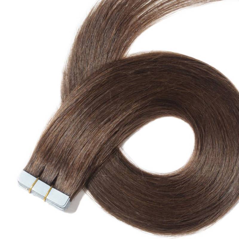 High quality real natrual cuticle aligned virgin hair.injection tape on human hair extension 