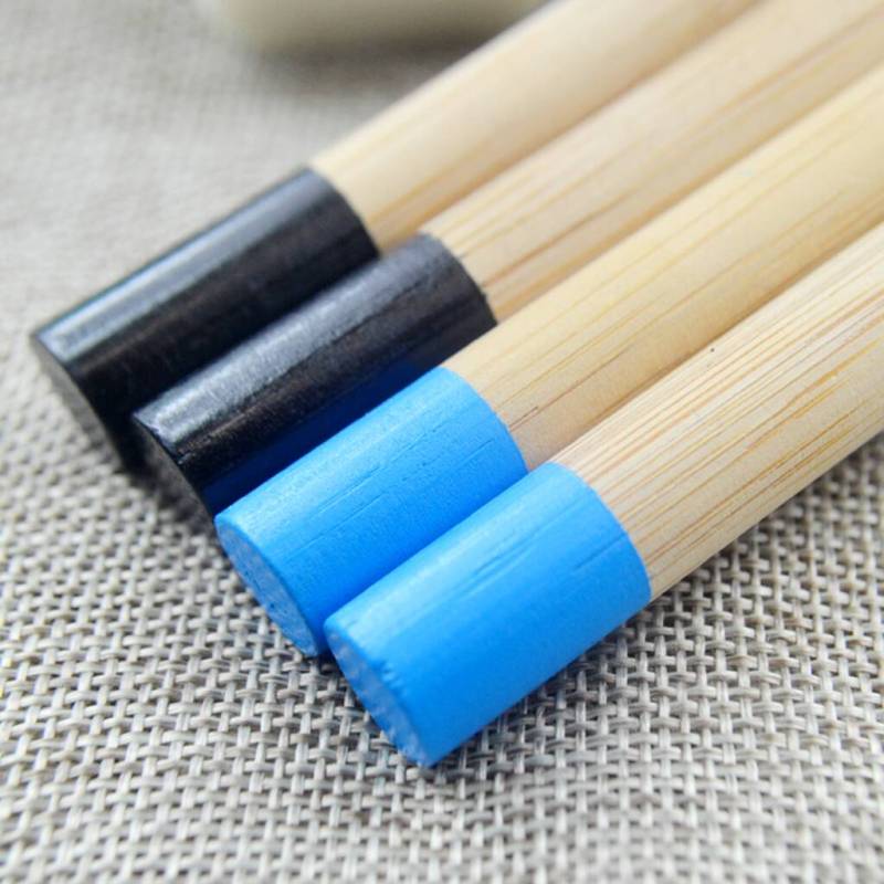 eco-friendly biodegradable bristles organic natural charcoal infused wholesale bamboo toothbrush custom