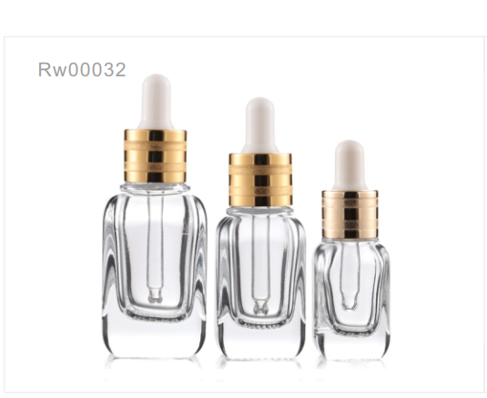 20ml 30ml 50ml new gold and silver essential oils bottle glass dropper bottles for essence skin care 