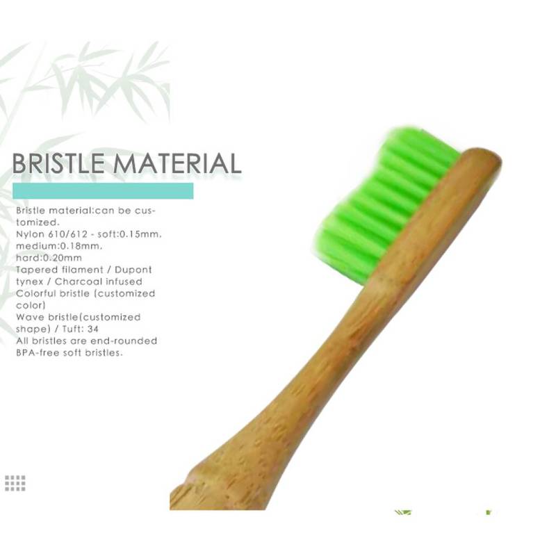 100% natural eco toothbrush oem bamboo products wholesale