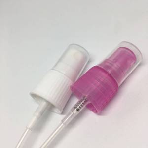 China factory sales with free samples dosage 0.14ml for cosmetic plastic mist sprayer for bottles