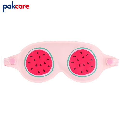 Custom polyester eye patch with fruit pattern cold gel ice eye mask for girls gift