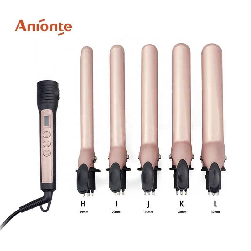 hair curler as seen on tv Ceramic hair curling iron for salon wave hair , interchangeable heads curling iron