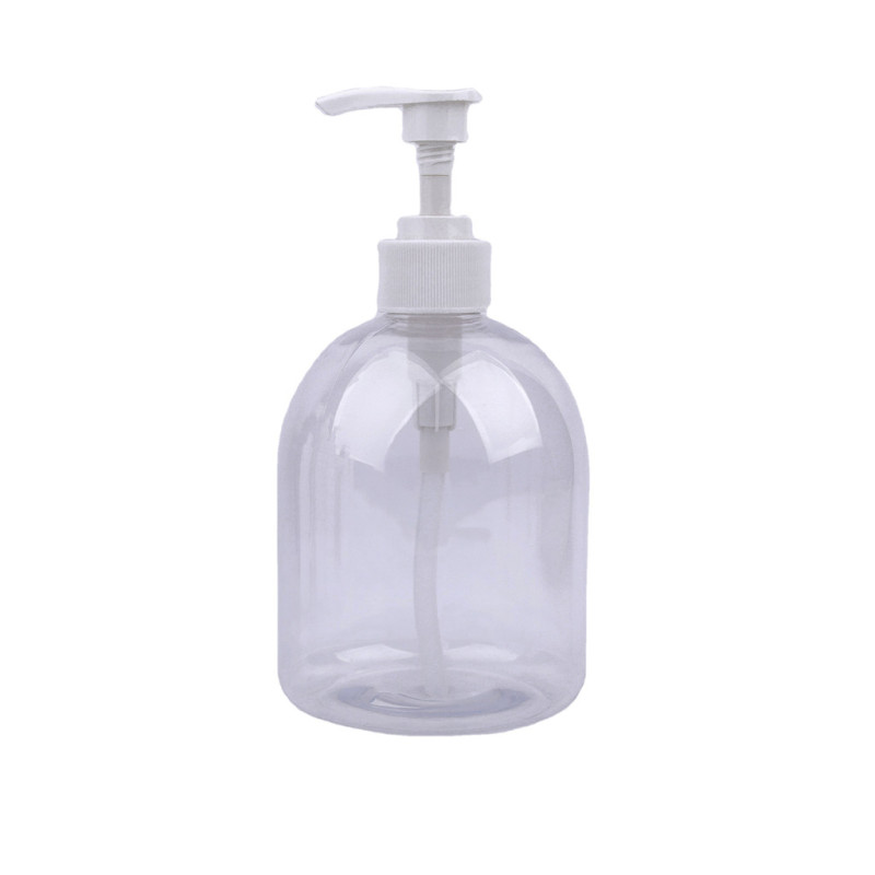 clear plastic bottle 300/500 ml with lotion pump