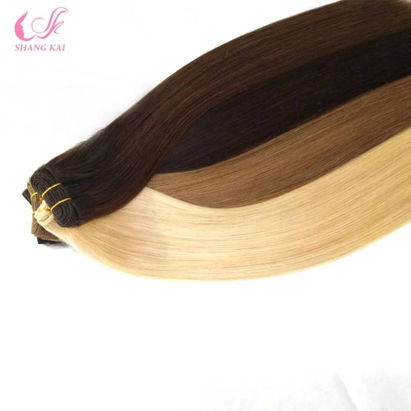 Indian Hair 100% Double Drawn Remy Hair Weft 