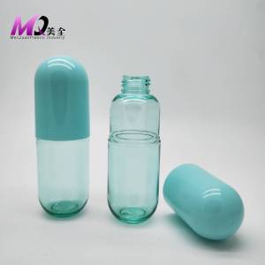 120ml 150ml new style PET toner bottle with double wall cap 