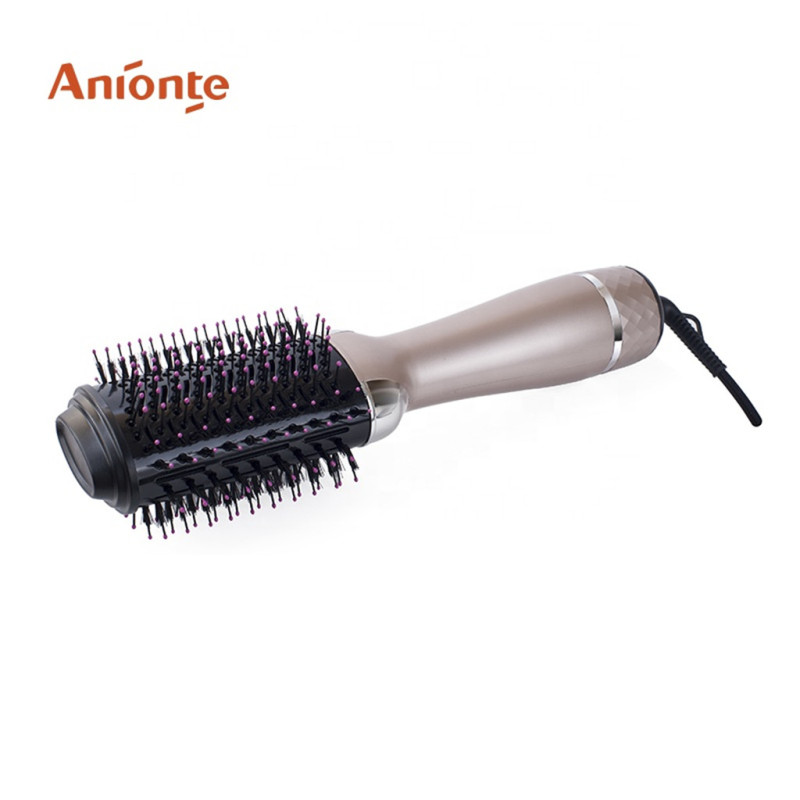 ANIONTE Professional Dryer brush New Fashion One Step spinning hair straightener brush