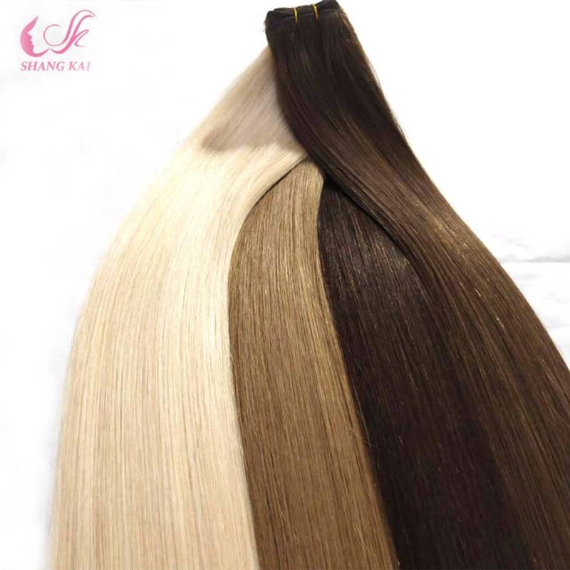 Indian Hair 100% Double Drawn Remy Hair Weft 