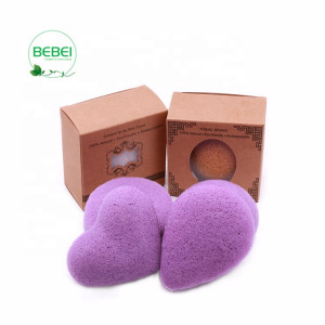 Deep cleansing and eco-friendly pure cosmetic cleaner Aloe green konjac sponge set