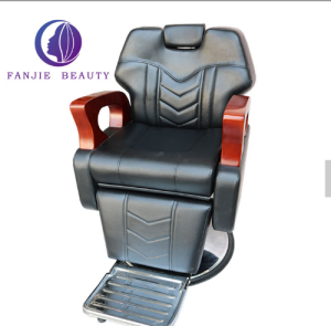 Hydraulic beauty chair luxury portable hair salon chairs with headrest vintage black beauty barber chair 