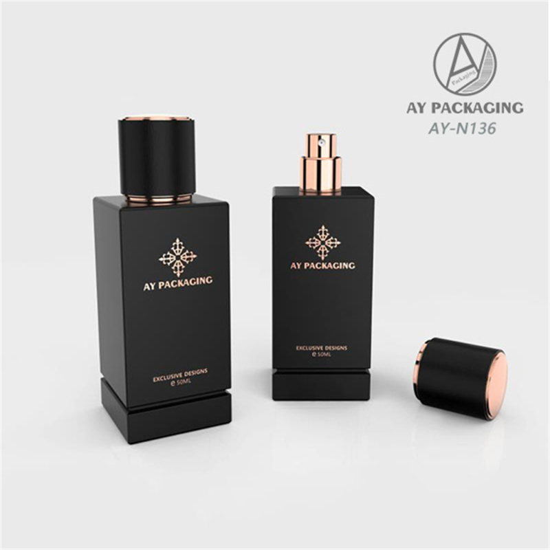 50ml Glass Perfume Bottle With Special Groove Leather Cap AY-N136