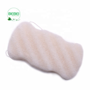 Wholesale100% pure natural wave shaped freeze drying Konjac Sponge, Ideal For Sensitive Skin more Organic