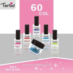 Tertio newest product Color Acrylic Nail Dipping Powder high quality long lasting 60 colors 