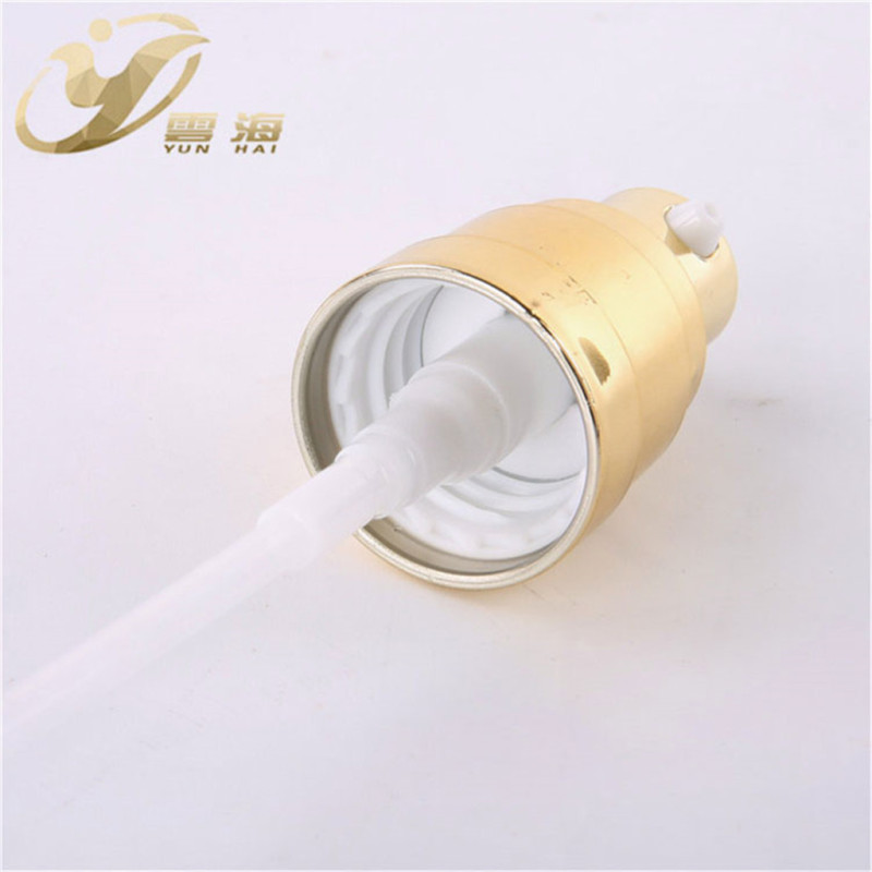 High quality professional aluminum plastic cream metal cream dispenser pump