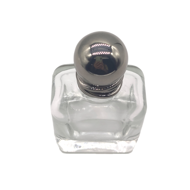 High Quality 25ml Glass Perfume Bottles With Aluminum Spray Cap Square Bottom perfume bottle manufacture 