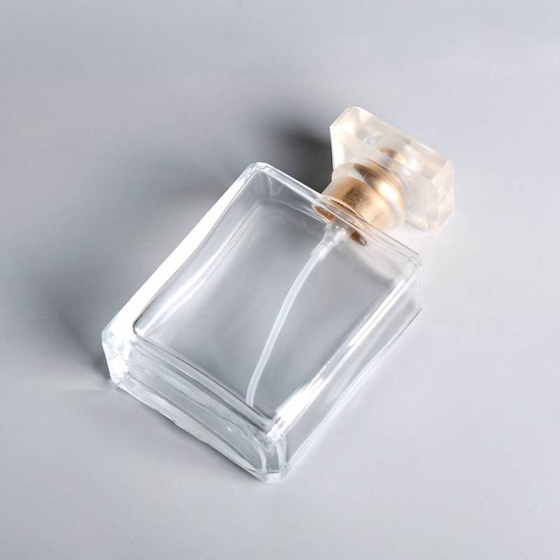 DEVI Classical Empty Rectangle 7.5ml 20ml 30ml 50ml Clear Glass Perfume Bottle