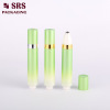 luxury empty plastic round shape eye serum roller bottle 10ml airless pump design