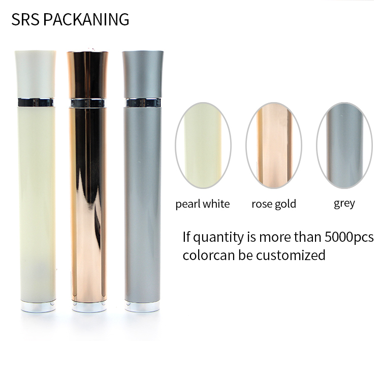 SRS new 10ml plastic roll-on bottle gold vibrating rollon bottle  eye cream 10ml plastic roll on bottle wholesale