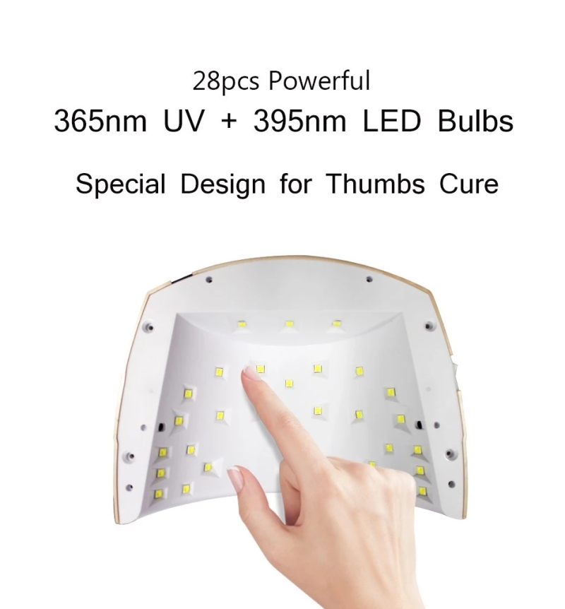 48w Cordless Rechargeable uv led nail lamp 