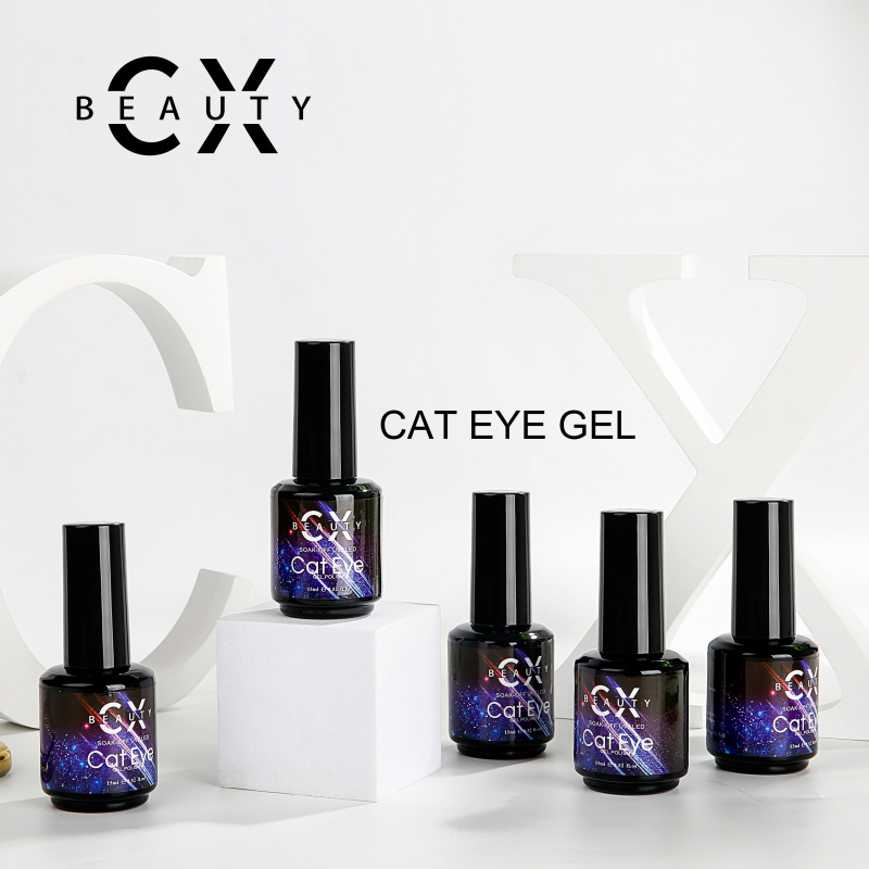 Ripple cat eye gel polish
