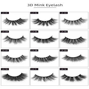 Popular Tools For Girl Customized Package 3D mink eyelash 